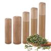 Portable Tubes With Lid Bottle Bamboo Handmade Storage Box Tea Canister Container Organizer