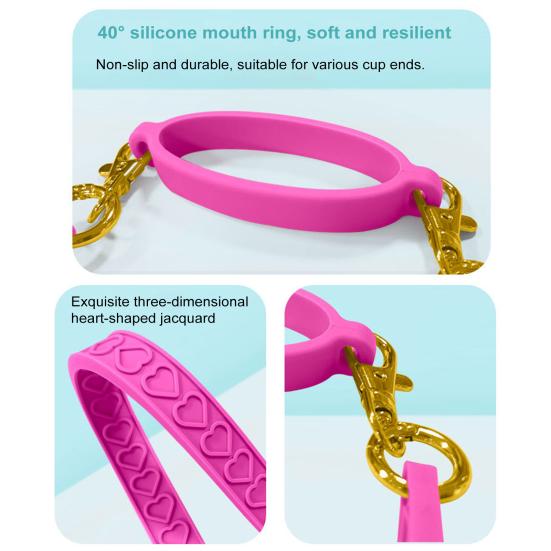 Ручка для бутылки с водой Силиконовый ремешок для ручки бутылки с водой для бутылок емкостью 12–40 унций Регулируемая чашка для воды Аксессуары для прогулок Туризм Путешествия