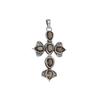 Smokey Quartz Silver Pendant, Cross Pendant, 925 Sterling Silver Handmade Jewelry, Silver Pendant, Spiritual Jewelry Ap7122