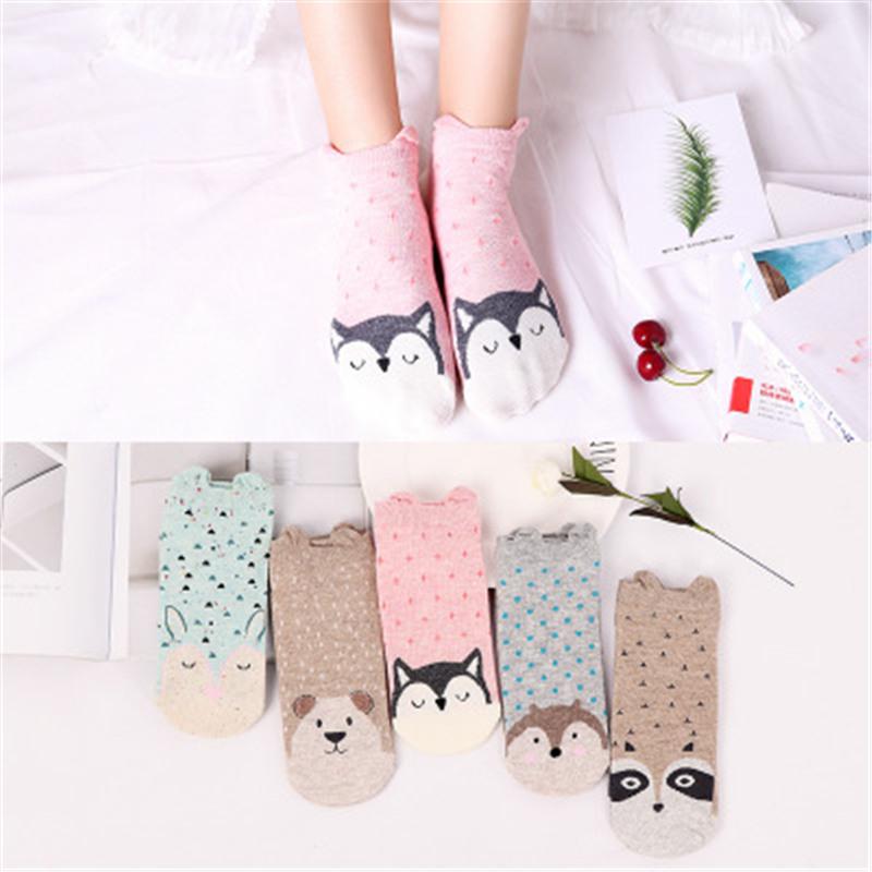 Women Cotton Socks Set Cute Cake Socks Kawaii Lovely Short Sock Casual Comfortable For Girl Korean Style High Quality Calcetines
