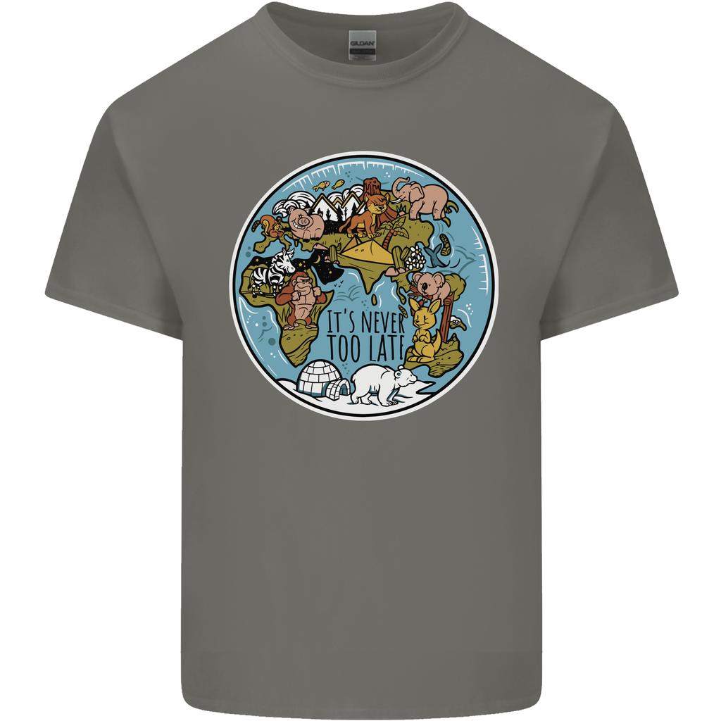 Climate Change Its Never Too Late Unisexs Light Cotton TShirt