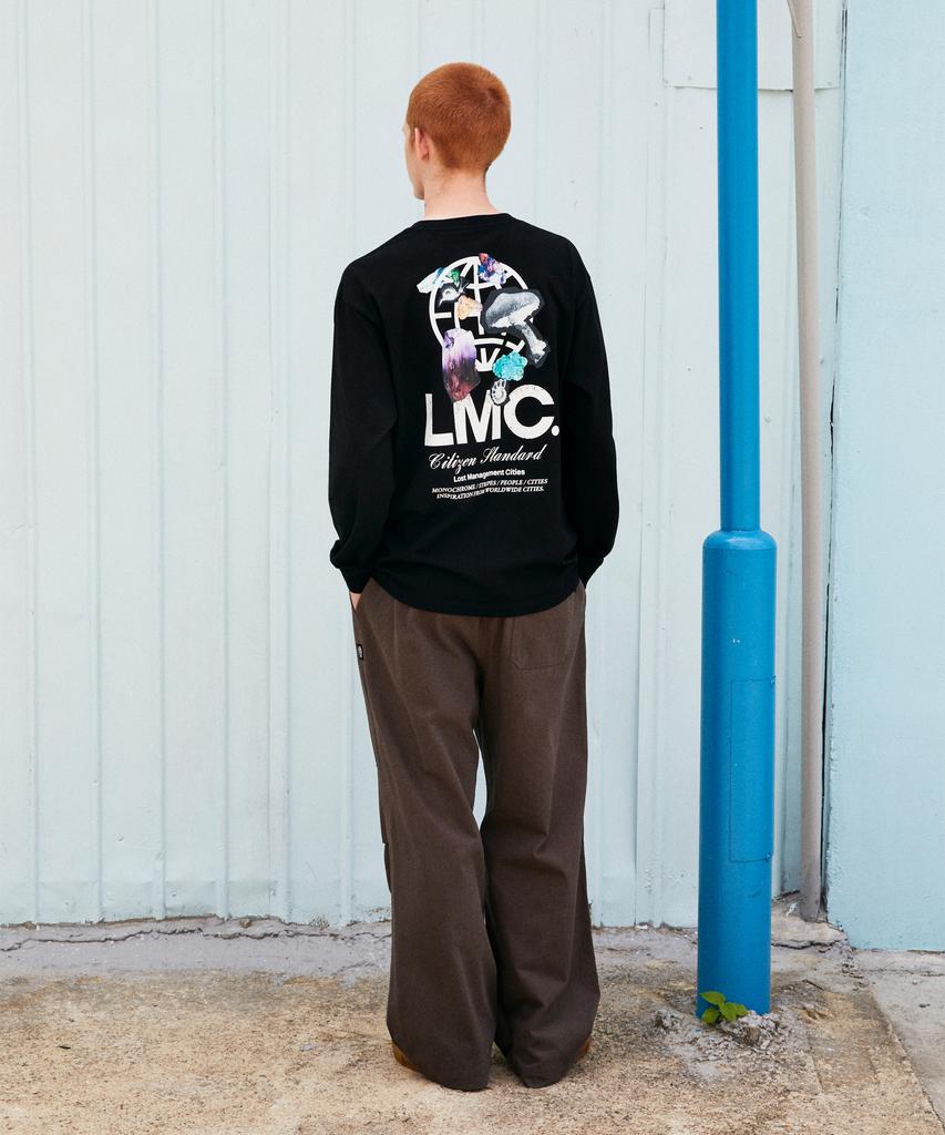 LMC Каменный Глобус Футболка с Длинным Рукавом Светло-Мятный