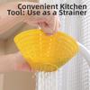 Silicone Drain Bowl Soft Sauerkraut Water Squeeze Durable Fruit Strainer