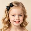 Colorful Hair Accessories for Photoshoots 2Pcs Solid Color Glitter Bow Clip Girls, Double Layer Sparkling Non Slip Clips Children Hairpin, Decorative