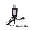2 шт. USB-кабель-зарядное устройство 4,8 В с разъемами SM2.0 2P и защитой от перегрузки для аккумуляторов 4,8 В NiCd NiMh