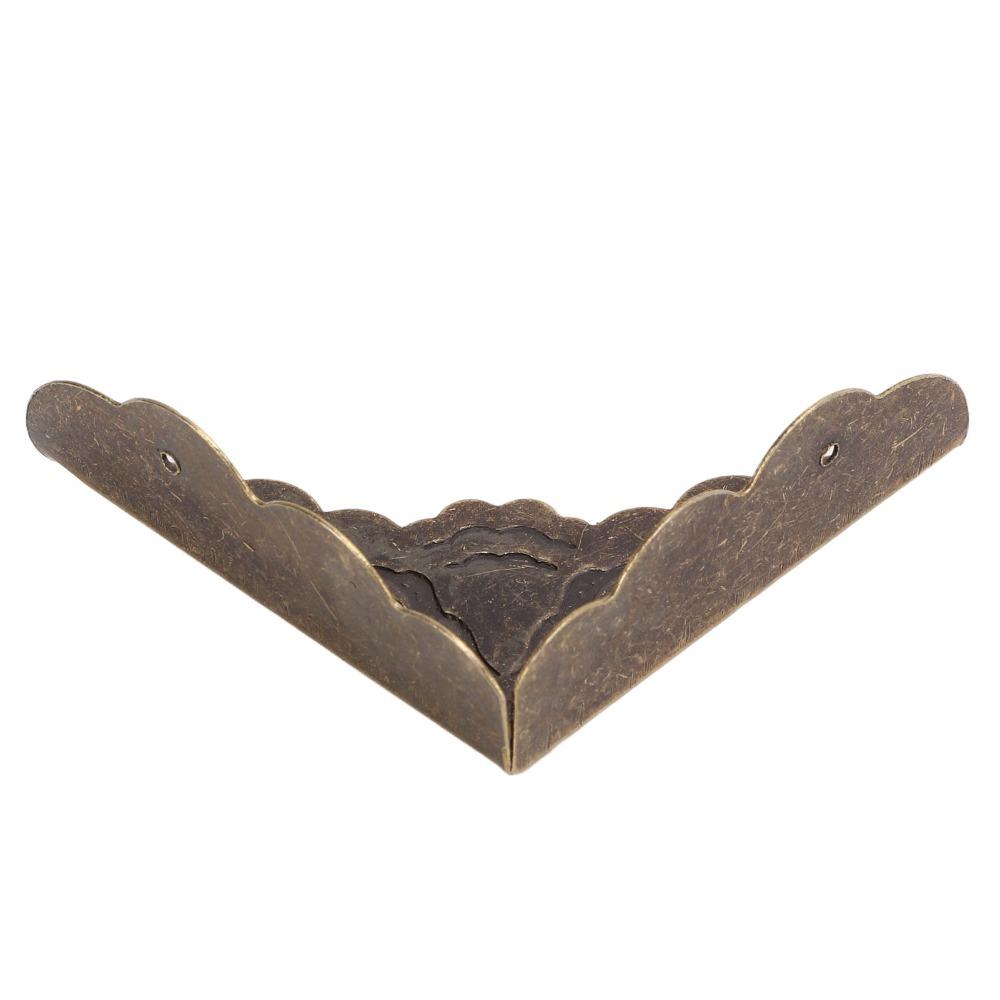 40pcs Iron Box Corner Protectors Right Angle Furniture Corner Guard Corner Protectors Wooden Box