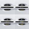 Black Reflective Rhombus Car Door Handle Protector: Anti-collision, Anti-scratch, Wear-resistant Sticker