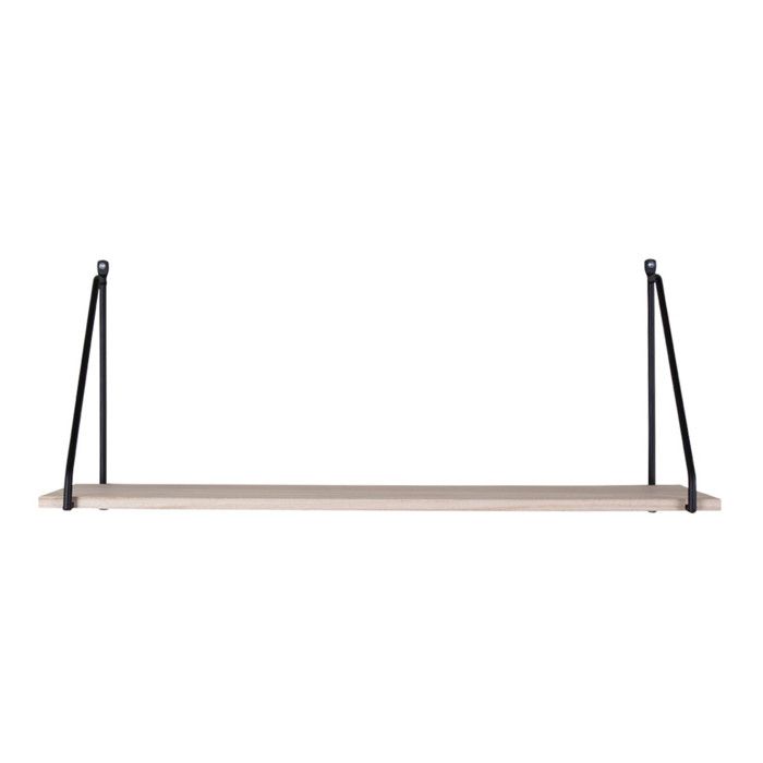 House Nordic Emma Shelf Black and Natural 444252