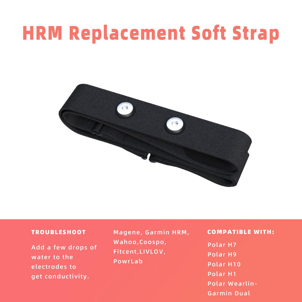 1 шт. сменный ремешок для пульсометра, совместимый с Polar H7 H9 H10 Coospo Wahoo Tick Garmin Magene Sensor Band Belt