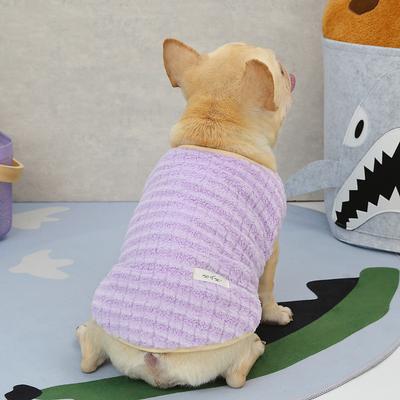 Pet Clothing, Autumn and Winter Pet Supplies, Cat Clothes and Supplies, Bull Square Velvet Vest