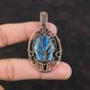Faceted Labradorite Pendant Tree Of Life Pendant Copper Wire Wrapped Jewelry Handmade Jewelry Gemstone Pendant Copper Wire Wrapped Pendants