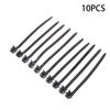 10PCS New Nylon Plastic Vehicle Motocycle Cable Tie Car Wiring Harness Retainer Clip Push Mount Auto Fasteners Black Color