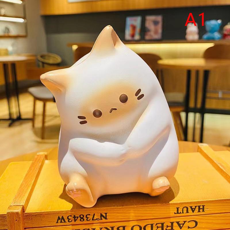 New Cat Stress Relief Squishy Toy Pu Slow Rising Squeeze Antistress Ball Cartoon Table Ornaments Squishy Stress Reliever Toys