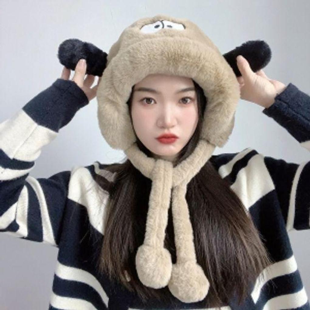 Зимняя защита от холода шапка-наушники с персонажем Ван Бангул