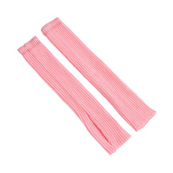 Вязаные гетры со штрипками Женские носки для йоги Выше колена В рубчик Зимние гетры для девочек Спортзал Фитнес Танцы Балет