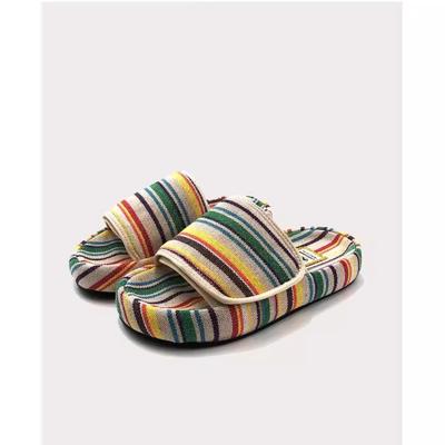 Модные женские радужные парусиновые тапочки, новые модные четырехсезонные туфли на толстой подошве, мягкие туфли на плоской подошве, для дома и улицы, нескользящие повседневные туфли