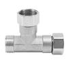 Pipe Fitting 3 Way Tee 304 Stainless Steel Hose Connector Pipeline Adapter G1/2 for Water Air 2