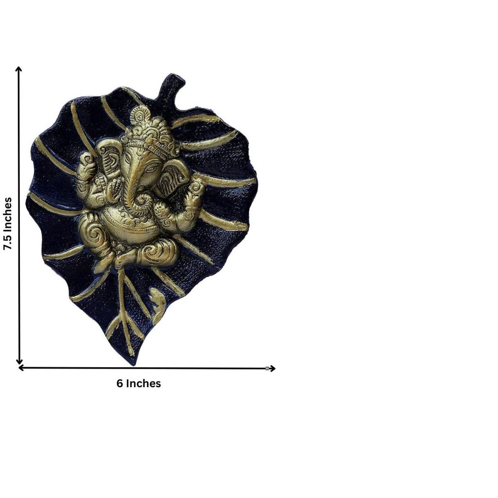 Металлический Патта Ганеша Настенное украшение Декоративная религиозная статуэтка для прихожей дома, Настенный декор и Предметы Васту для комнаты для Пуджи в доме для удачи