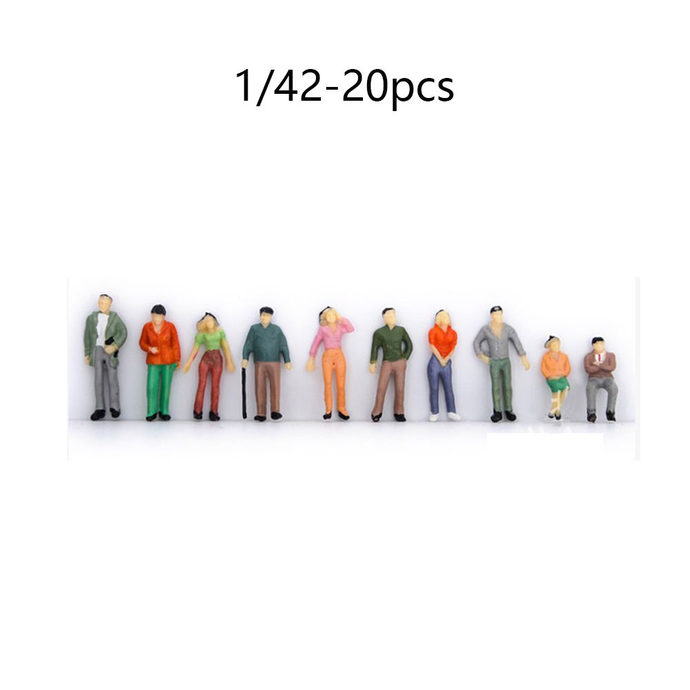 10шт 1:25/1:Масштаб 30 Разноцветные Фигурки Людей для Моделирования Пассажиры Сценарий Поезда Стоящие Люди Разные Позы