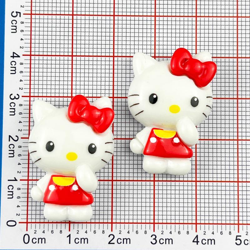 Мультяшный самолет и кошка Кики, смоляные аксессуары для DIY: Заколки для волос, Чехлы для телефонов, Материалы для брелоков