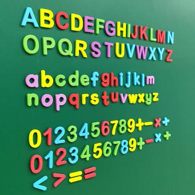 Большие цветные магнитные буквы и цифры для детей - Образовательные пособия для детского сада