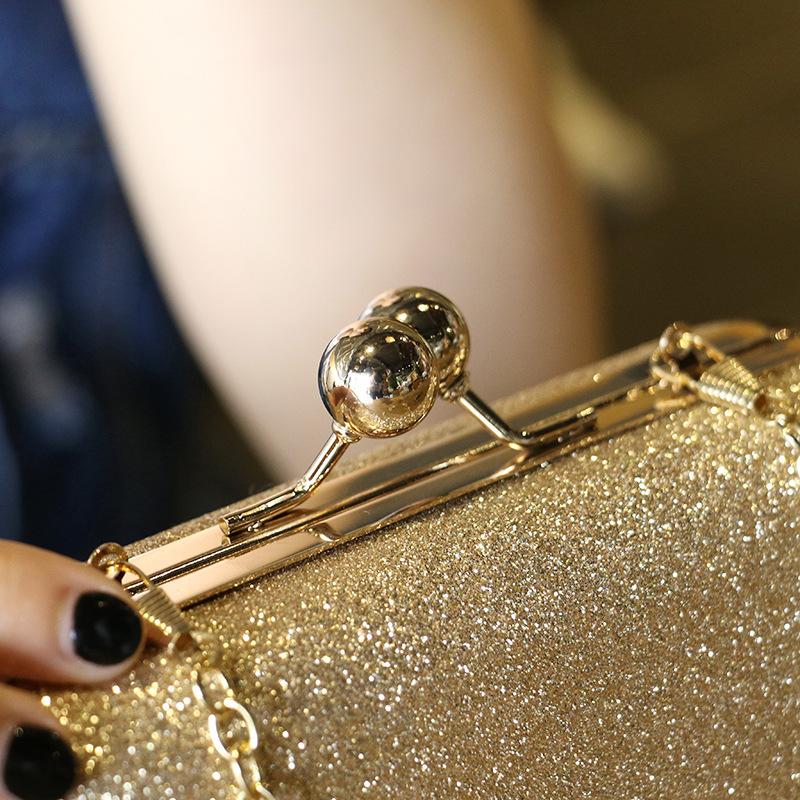 Персонализированная и модная сумка через плечо, мини-сумка для ужина с клипсой, сумка на цепочке, женская сумка на одно плечо, ручная