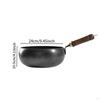 9.45 Inch Wok Made of Iron with A Flat Floor for Gas And Induction Stove, Stirred Pan Kitchen
