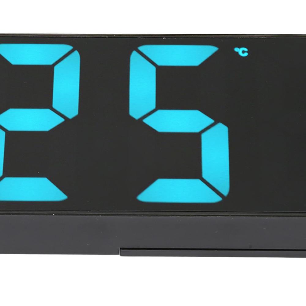 Blue Number Display Digital Alarm Clock USB Battery Powered Desktop Alarm Clock For Bedroom