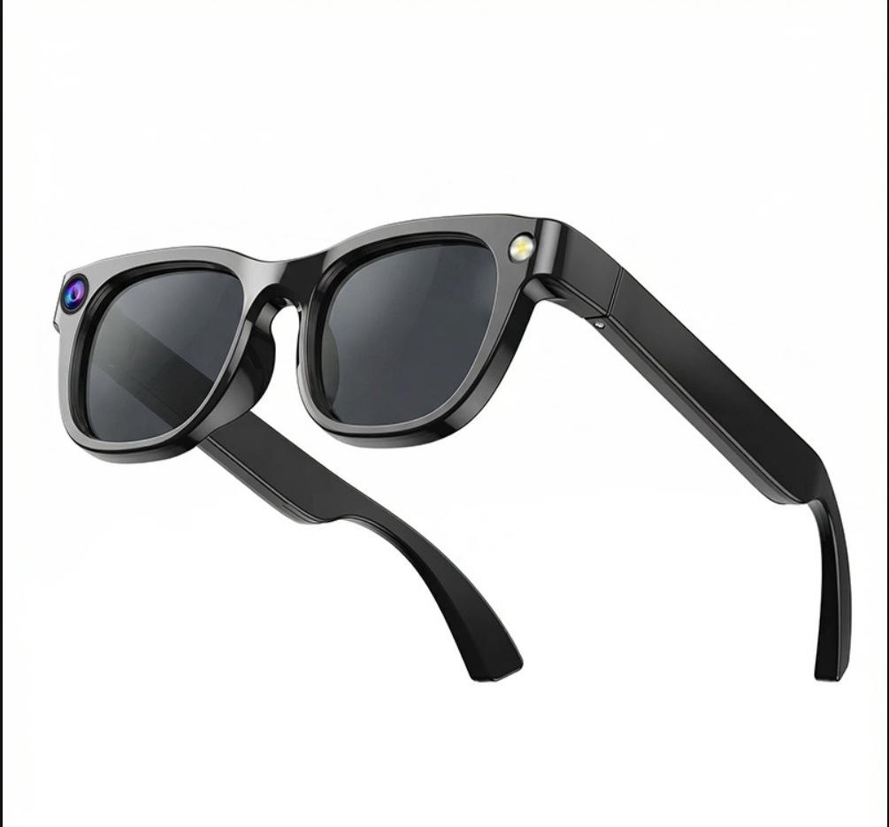 New E06 Smart Photo Glasses: AI Translation, 800W Pixel, Dual Mic Noise Reduction, Anti-Shake.
