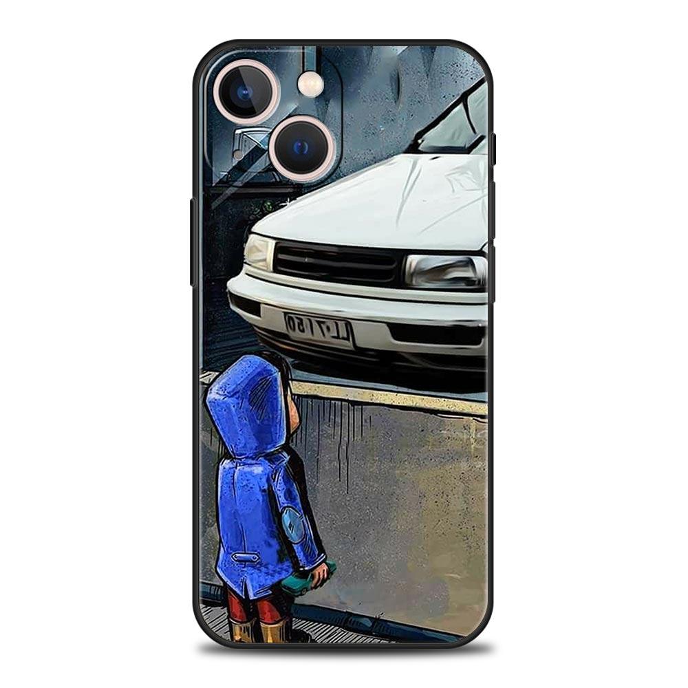Boy See Sports Car Jdm Drift Luxury Soft Phone Case For iPhone 13 15 14 12 11 Pro MAX XR X SE XS 7 8 Plus Protection Cover