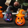 Halloween Children's Portable Pumpkin Lamp Led Electronic Candle Light Halloween Theme Scene Arrangement Atmosphere Ornament