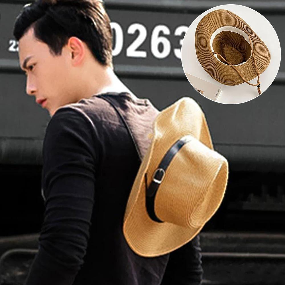 Breathable Western Cowboy Hat Wide Brim Jazz Hat Fashion Beach Cap Men Women