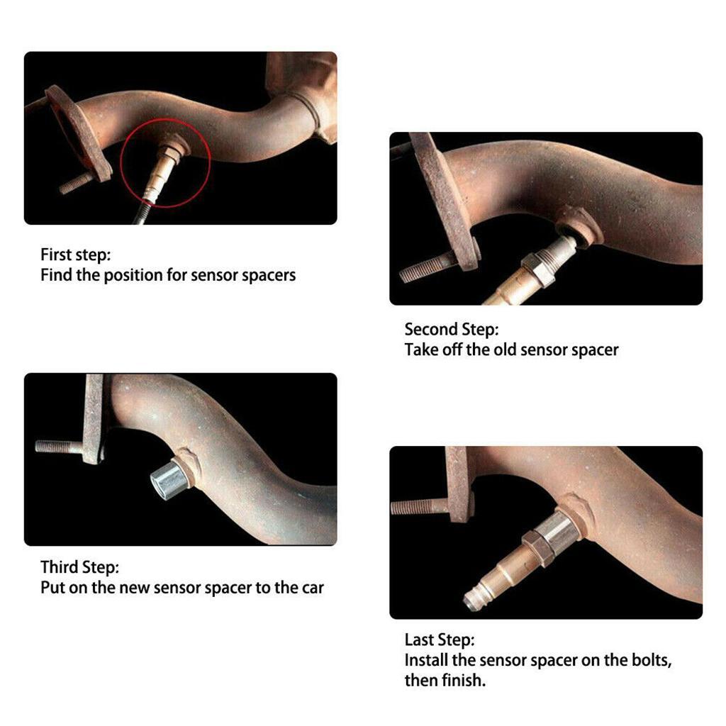Car CEL Fix Check Engine Light Oxygen O2 Sensor Spacer Adapter