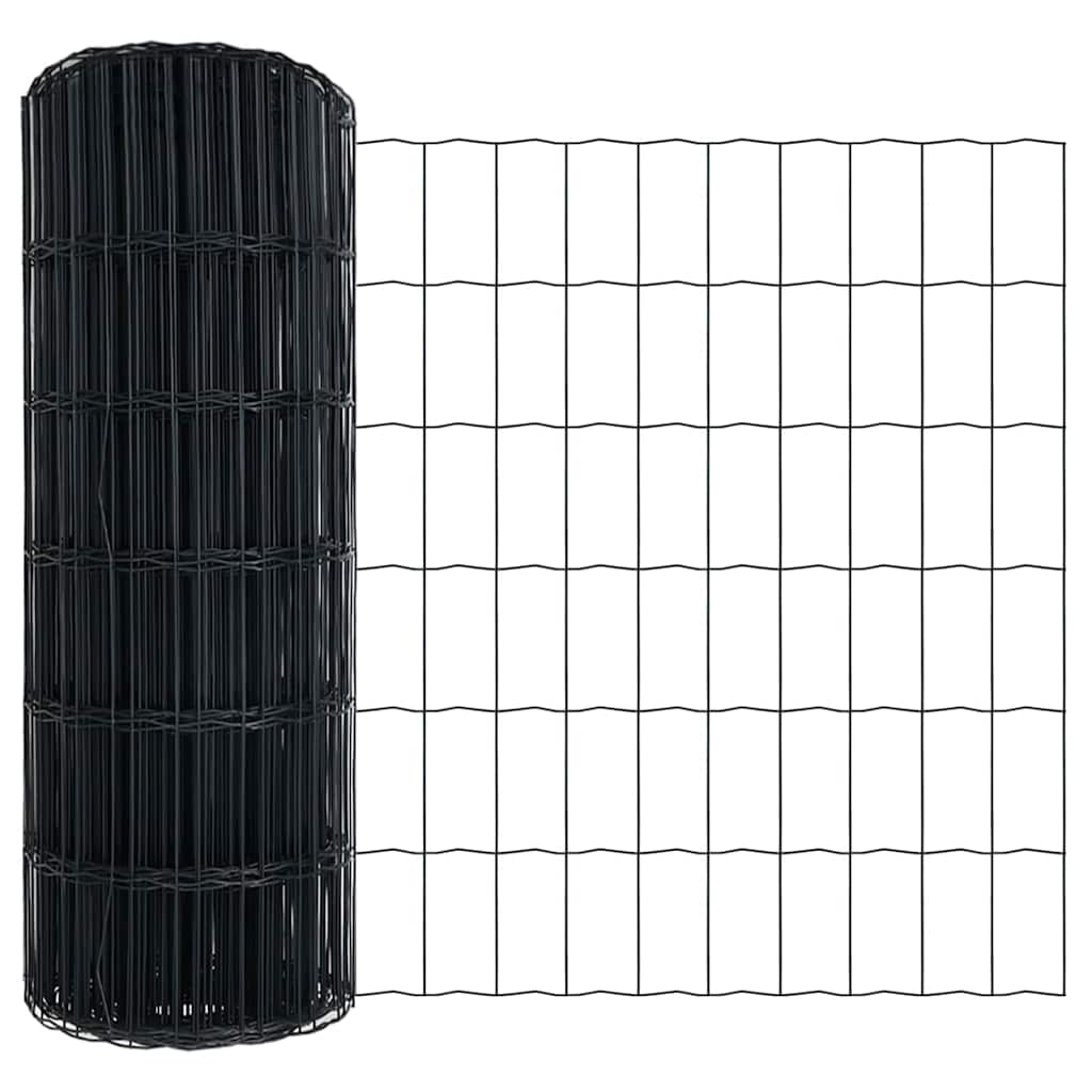 Euro Fence Gray 0.4 x 10 m PVC Coated Iron