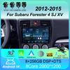 Car Radio Android 14 For Subaru Forester 4 SJ XV 2012-2015 4G Multimedia Video Player Navigation GPS Carplay 360 Camera