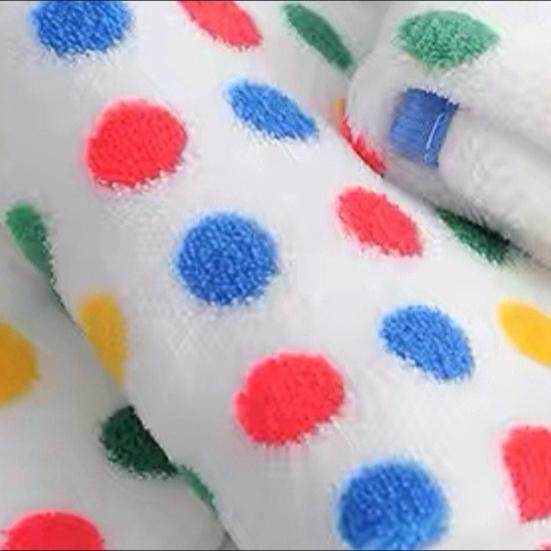 5 шт. полотенец для посуды Rainbow Dot Coral Velvet Rags супермягкие впитывающие микрофибры