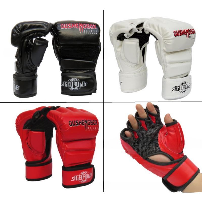 Перчатки для бокса MMA Half Finger, перчатки для тайского бокса с песком, перчатки для карате, специальные защитные перчатки для тренировок по боевым искусствам