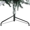 Artificial Half Christmas Tree with Snow Slim 210 cm