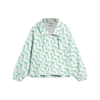 Серия «Китайская культура» с полным принтом, спортивная ветровка, женская верхняя одежда, нефритово-морозно-зеленый AFDT376-3