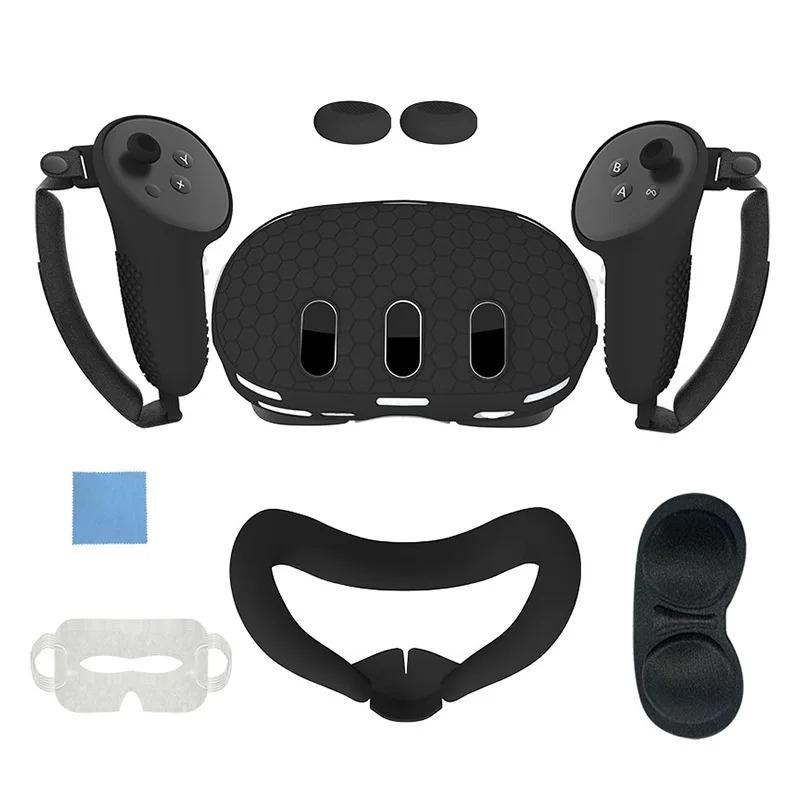 Силиконовый защитный чехол 7 в 1 для гарнитуры Meta Quest 3 VR