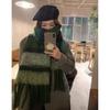 Striped Scarf Women's Autumn and Winter High-end Sense Mohair Color Warm Versatile Shawl Atmosphere Scarf Tide