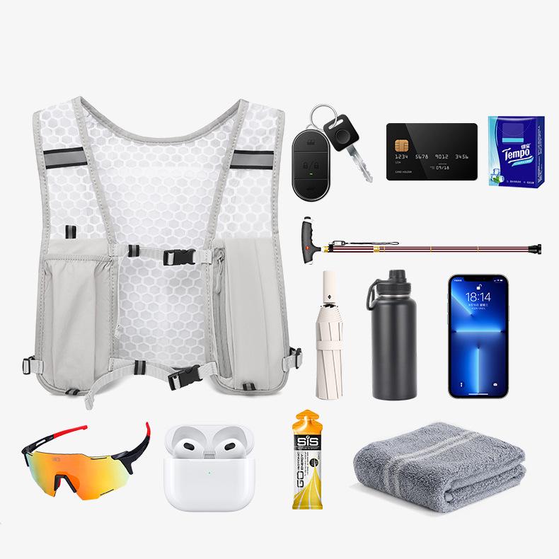 Легкий жилет для занятий спортом на открытом воздухе: Рюкзак для скалолазания, бега, велоспорта и пеших походов с карманом для телефона и держателем для бутылки с водой