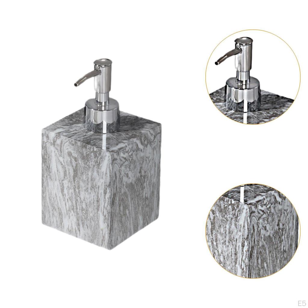 Диспенсер для мыла объемом 400 мл с мраморным дизайном для использования на столешнице
