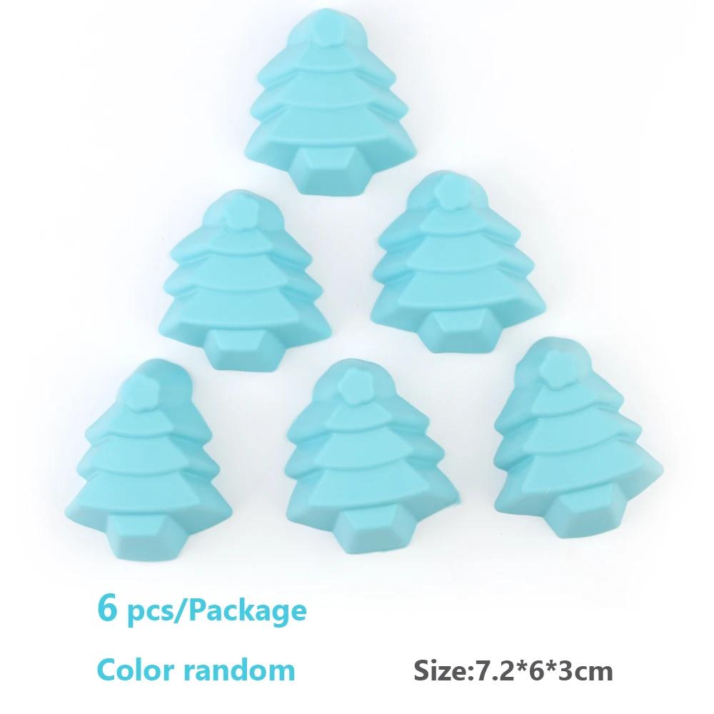 Новые силиконовые формы для кексов 6 шт., формы для выпечки кексов, антипригарные термостойкие многоразовые силиконовые формы для кексов своими руками