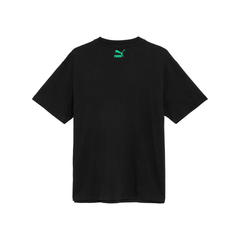 Puma Футболка Classics Dance Crew Logo Print Vintage Solid Color с круглым вырезом Футболка унисекс черная 627172-01
