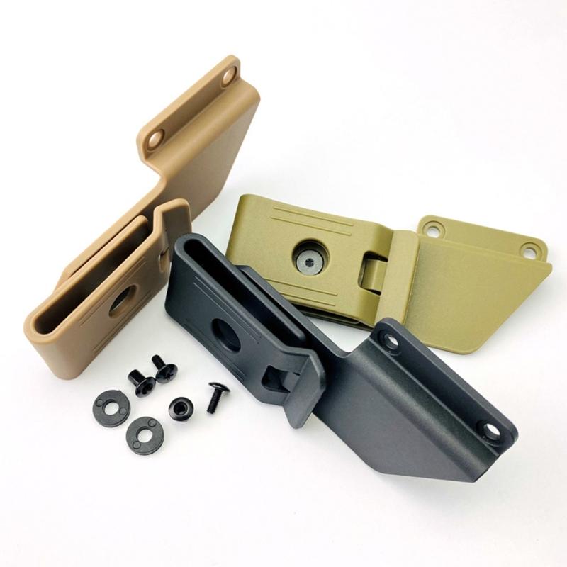 Клипса для кобуры Kydex K Sheath Набедренная клипса 360 градусов Вращающаяся задняя клипса Клипса для ремня с винтами
