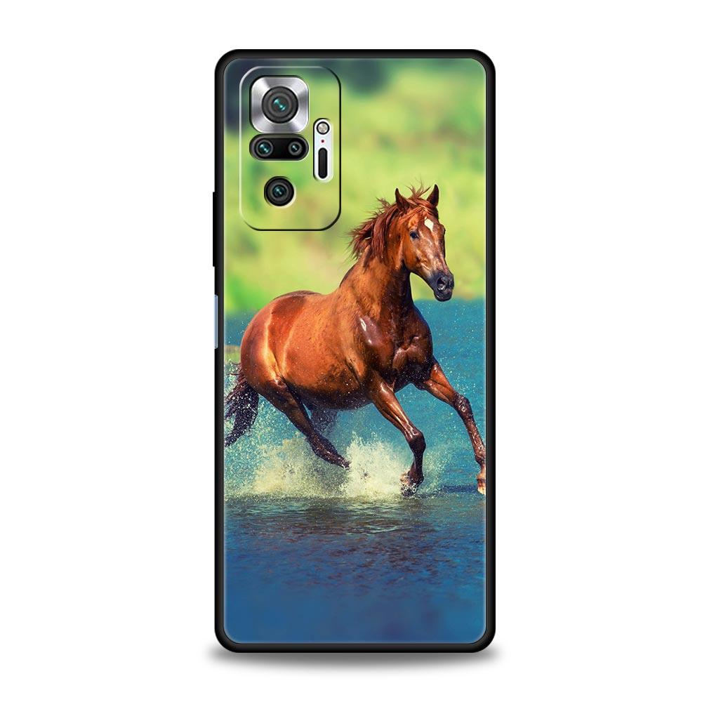 Чехол для телефона с изображением бегущей лошади для Xiaomi Redmi Note 13 12 5G 11 10 Pro Plus 4G 9S 9 8 7 9T 13C 10C 9C 9A, мягкий силиконовый чехол