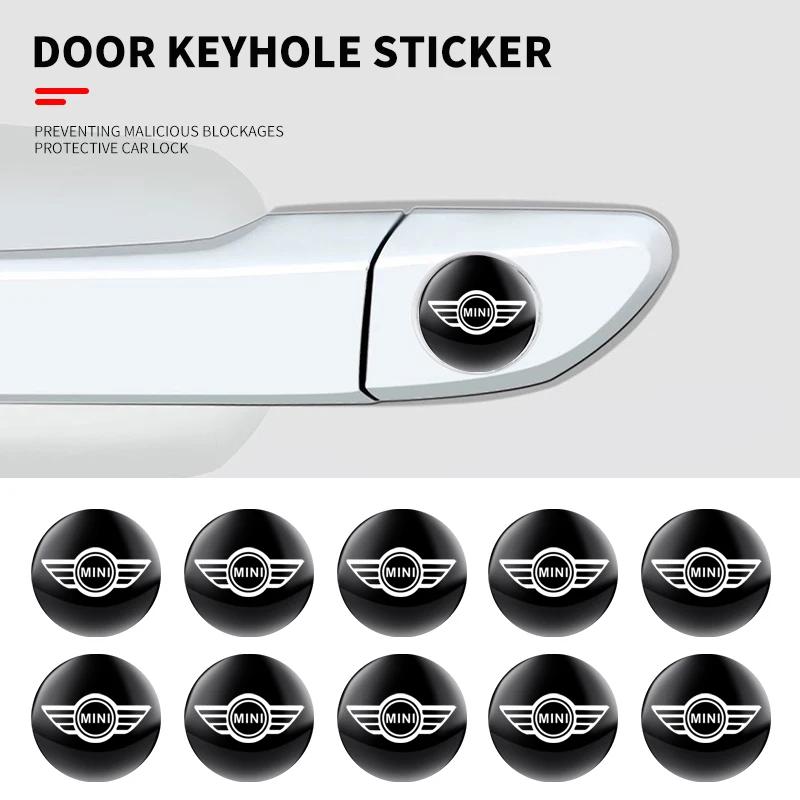 2/5/10pcs Car door lock sticker For Mini Cooper JCW Works R56 R50 F54 F55 F56 F57 F60 R52 R53 R55 R57 R58 R59 Accessories y8