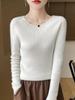 Retro Four-Thread Knit Sweater - Women's Round Neck Top for Autumn/Winter