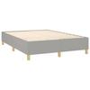 Maison Exclusive - Sommier à lattes de lit avec matelas Gris clair 140x200cm Tissu